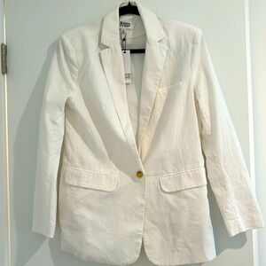 NWT. BB Dakota white linen blazer